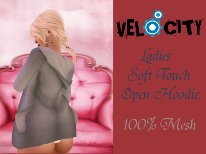 VELOCITY Grey OpenSweater