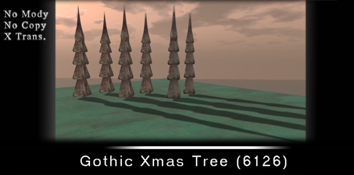 FD Design Gothic Xmas Tree 6126 - 6 Pices BT