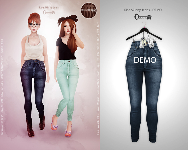 The Secret Store - Rise Skinny Jeans - DEMO 