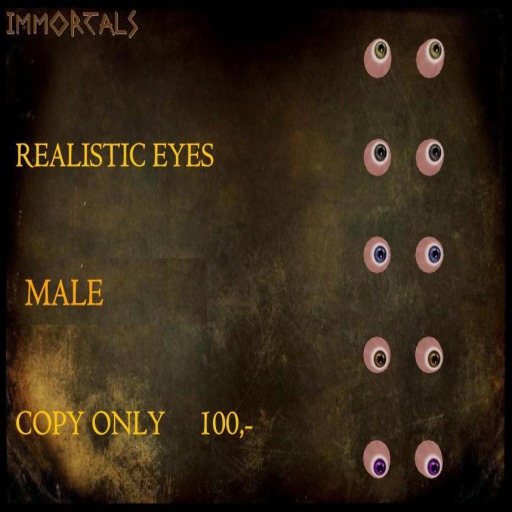 IMMORTALS REALISTIC EYES MALE 