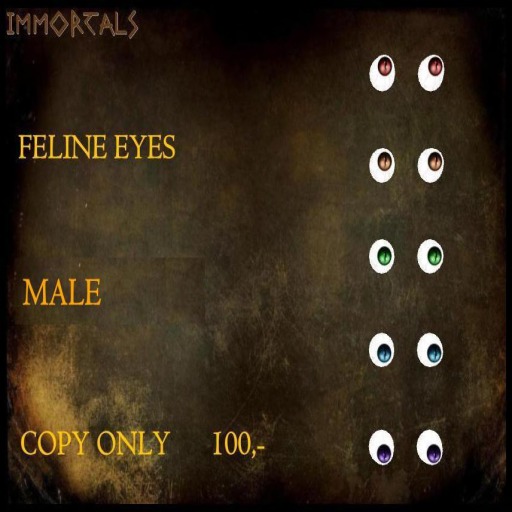 IMMORTALS FELINE EYES MALE