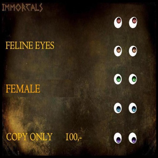 IMMORTALS FELINE EYES FEMALE