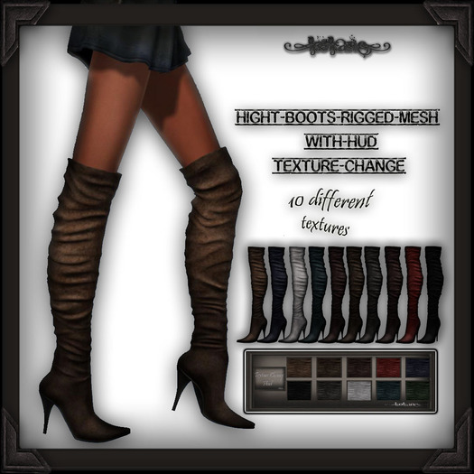 =kk= Hight Rigged Boots MESH