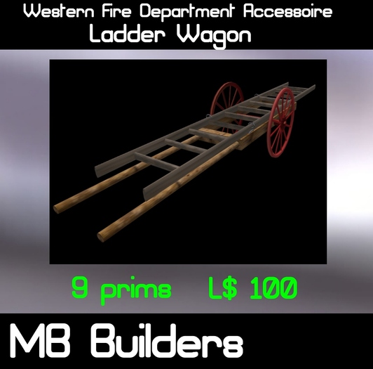 Western Fire Department Ladder Wagon