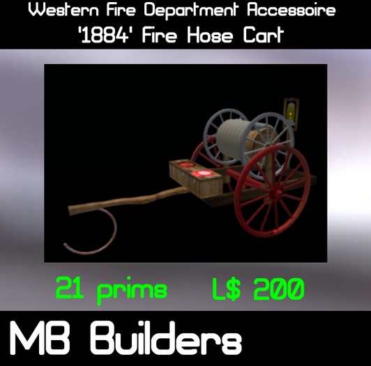 Western Fire Department Hose Cart