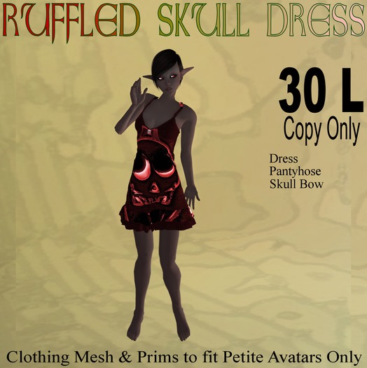 *Pooka's* Ruffle Skull Dress