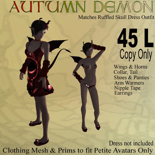 *Pooka's* Ruffle Skull Dress accessories