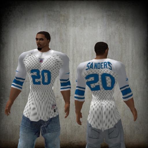 Barry Sanders White Lions Throwback