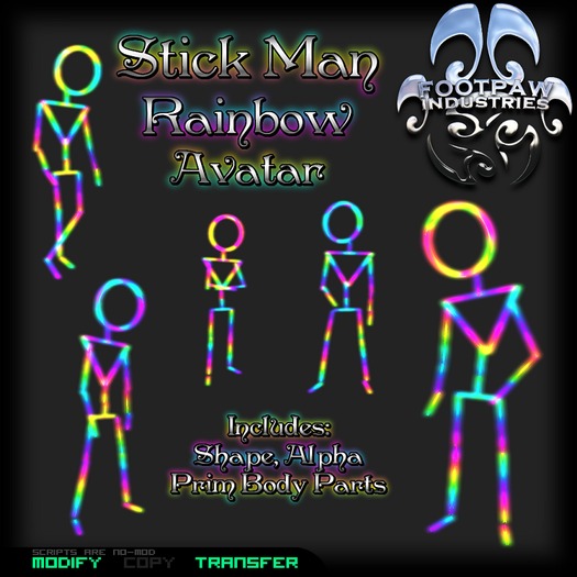 [FPI] Stick Man Rainbow Rave Avatar