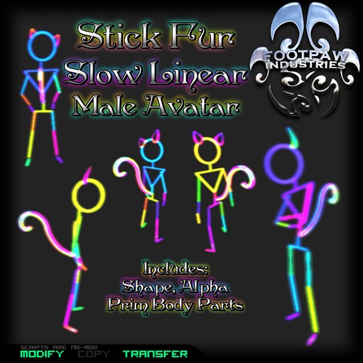 [FPI] Stick Fur Male Slow Linear Rave Avatar