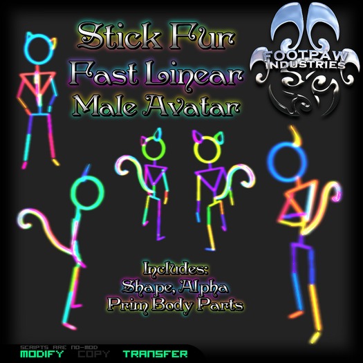 [FPI] Stick Fur Male Fast Linear Rave Avatar
