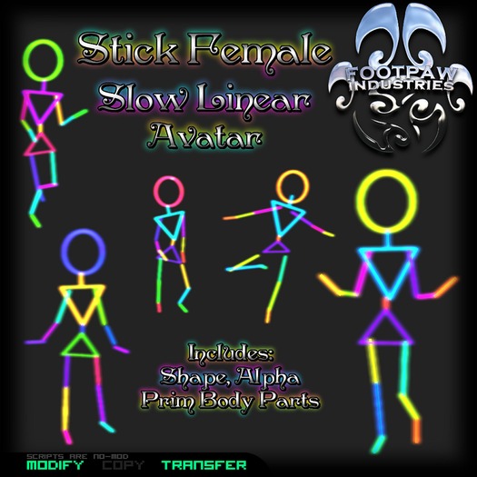 [FPI] Stick Female Slow Linear Avatar Rave Avatar