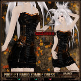 [Mesh] =^.^= Curious Kitties - [Limited Edition] Pooflet Rabid Zombie Dress - Orange