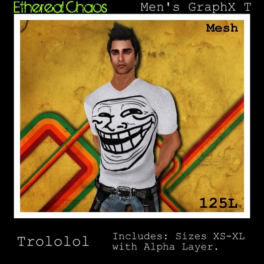 [E+HeR3@L (hA0s] Men's GraphX T::.. Trololol