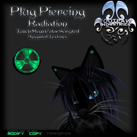 [FPI] Plug Radiation Furry or Neko Ear Plug Piercing