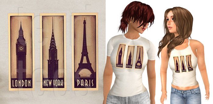 terri.tees london ny paris tee & tank