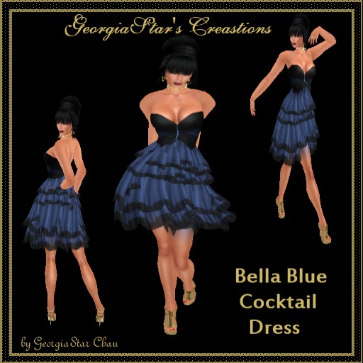 GSC Bella Blue Cocktail Dress