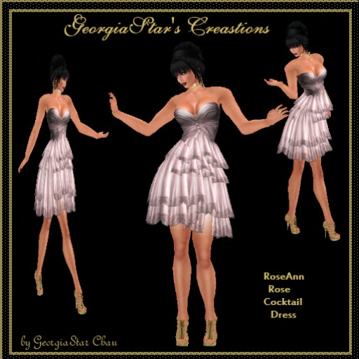GSC RoseAnn Rose Cocktail Dress