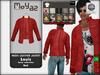 Louis leather jacket red