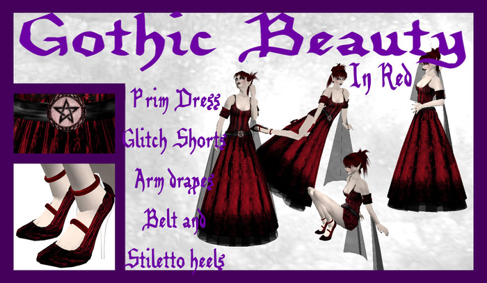 @~VooDoo Rose~@ Gothic Beauty: In Red