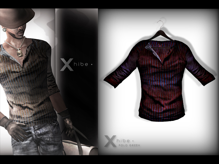 X . h i b e - Mesh - POLO DARK PURPLE . 