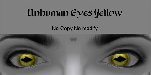 Eyes Unhuman - Yellow