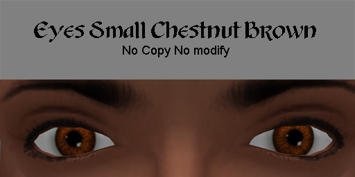 Eyes Small - Chestnut Brown