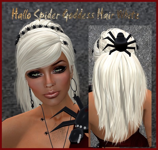 Hallow Spider Goddess Hair white