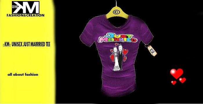 ::KM:: UNISEX JUST MARRIED TEE