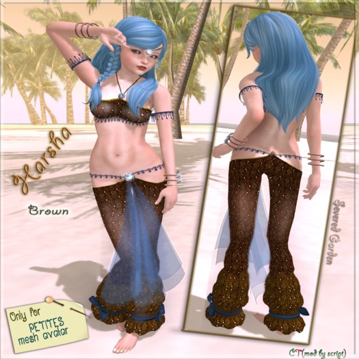 *{ SeVered GarDeN }* Harsha - Brown - PETITES