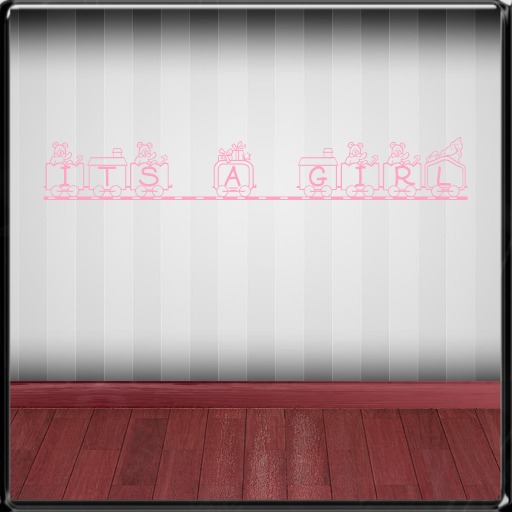 *~LT~* Its's a Girl Wall Art Decal