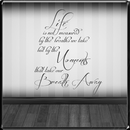 *~LT~* Life Measures Wall Art Decal