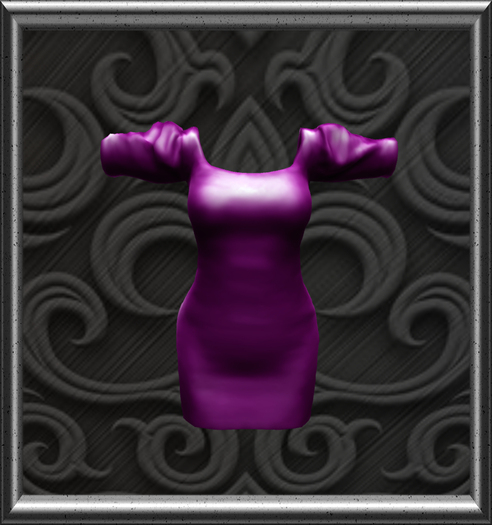 *Pink - Poofy Sleeves Dress