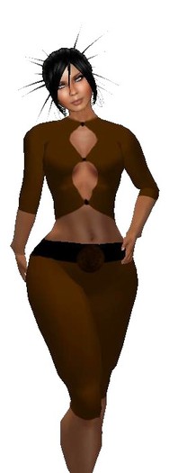 {DDS} Brown Pantsuite