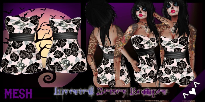 ^V^DRBC^V^ Inverted Betsey Romper