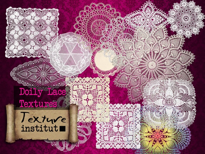 Doily Lace Texture Pack-16 full perm