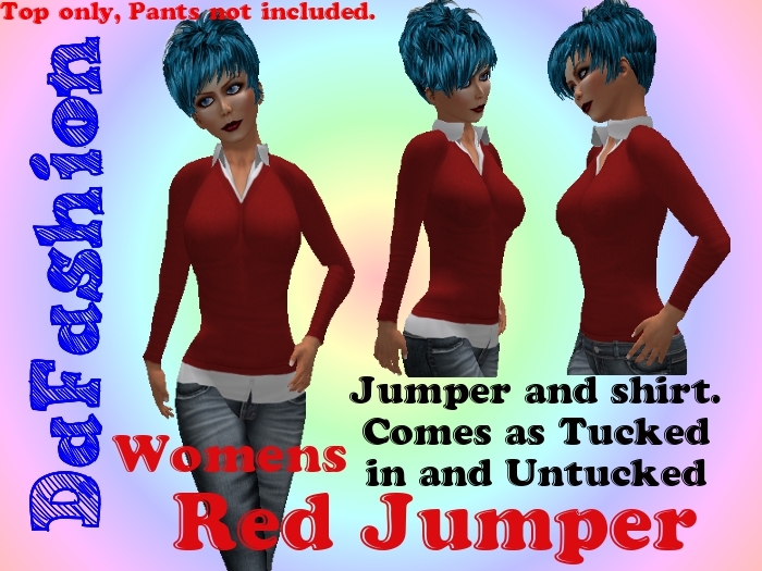 DaFashion Womens Jumper Red