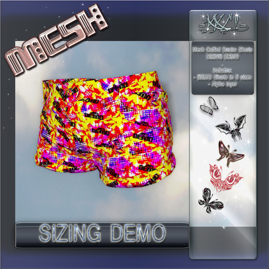 =KKC!= Denim Shorts - SIZING DEMO