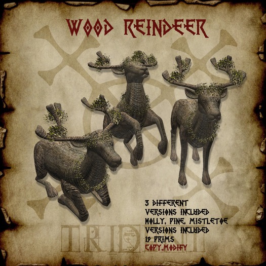 Wood Reindeer 