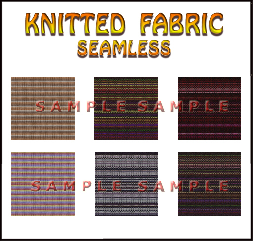 KNITTED FABRIC SEAMLESS 6 TEXTURES