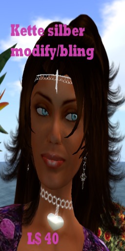 karton Halskette silber