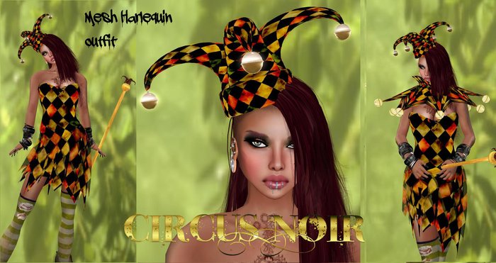 Harlequin outfit mesh