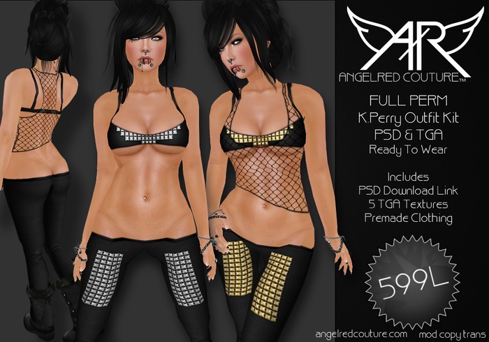 AngelRED - FULL PERM K.Perry Outfit Kit