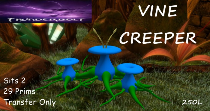 Green Vine Creeper Blue