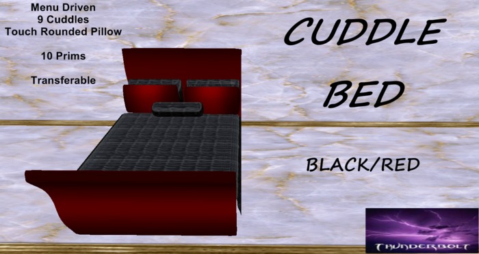 Cuddle Bed Black/Red