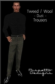 Rispetto Designs - Tweed MESH Plaid Trousers - Dust