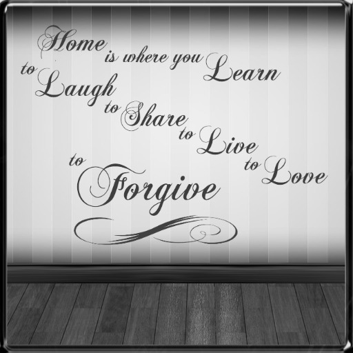 *~LT~* Home Forgive Wall Art Decal