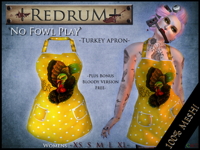 +REDRUM+ Turkey Apron
