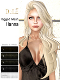 =DeLa*= Mesh Hair "Hanna" Blacks and White