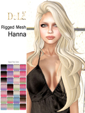 =DeLa*= Mesh Hair "Hanna" Dipped Party Colors